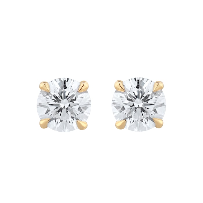 Best Luxury 
Exclusive 18ct Yellow Gold 0.40cttw Brilliant Cut Solitaire Diamond Stud Earrings