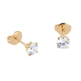Best Luxury 
Exclusive 18ct Yellow Gold 0.40cttw Brilliant Cut Solitaire Diamond Stud Earrings