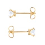 Best Luxury 
Exclusive 18ct Yellow Gold 0.40cttw Brilliant Cut Solitaire Diamond Stud Earrings