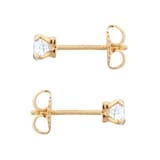 Best Luxury 
Exclusive 18ct Yellow Gold 0.50cttw Brilliant Cut Solitaire Diamond Stud Earrings