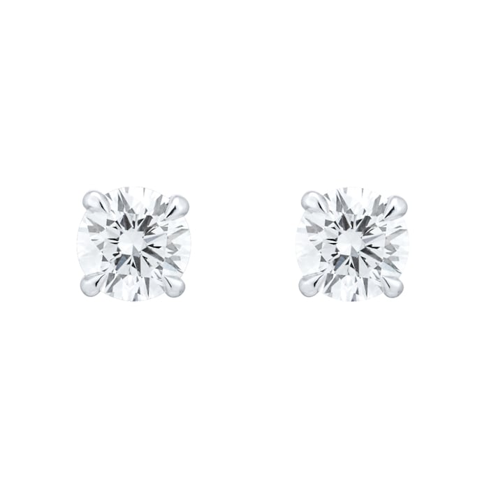 Best Luxury 
Exclusive 18ct White Gold 0.70cttw Brilliant Cut Solitaire Diamond Stud Earrings