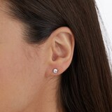 Best Luxury 
Exclusive 18ct White Gold 0.70cttw Brilliant Cut Solitaire Diamond Stud Earrings