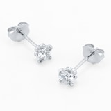Best Luxury 
Exclusive 18ct White Gold 0.70cttw Brilliant Cut Solitaire Diamond Stud Earrings