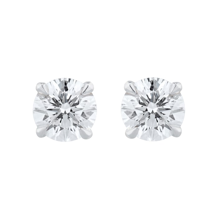 Best Luxury 
Exclusive 18ct White Gold 1.00cttw Brilliant Cut Solitaire Diamond Stud Earrings