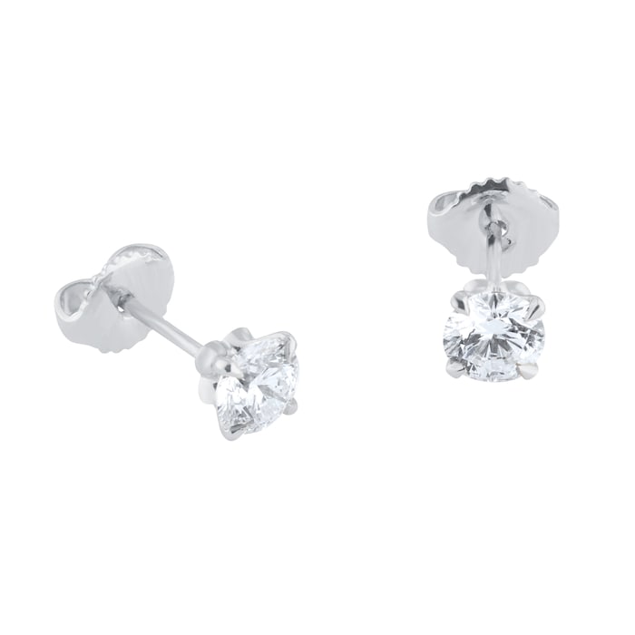 Best Luxury 
Exclusive 18ct White Gold 1.00cttw Brilliant Cut Solitaire Diamond Stud Earrings