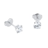 Best Luxury 
Exclusive 18ct White Gold 1.00cttw Brilliant Cut Solitaire Diamond Stud Earrings