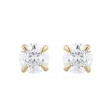 Best Luxury 
Exclusive 18ct Yellow Gold 0.70cttw Brilliant Cut Solitaire Diamond Stud Earrings