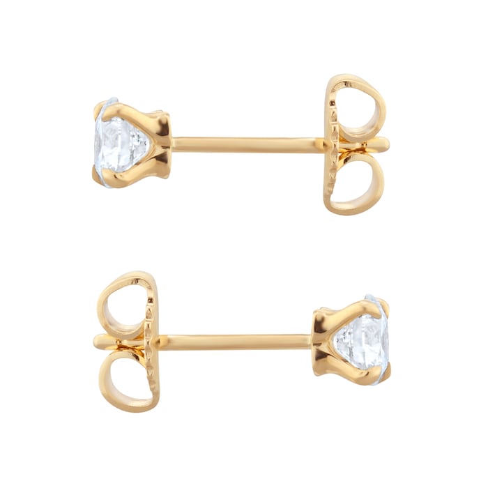 Best Luxury 
Exclusive 18ct Yellow Gold 0.70cttw Brilliant Cut Solitaire Diamond Stud Earrings