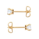 Best Luxury 
Exclusive 18ct Yellow Gold 0.70cttw Brilliant Cut Solitaire Diamond Stud Earrings