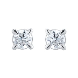 Goldsmiths 18ct White Gold 0.25cttw Diamond Stud Earrings