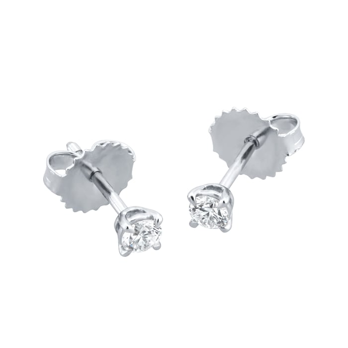 Goldsmiths 18ct White Gold 0.25cttw Diamond Stud Earrings