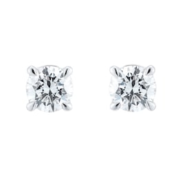 12153581 - 18ct White Gold 1.00cttw Diamond Stud Earrings