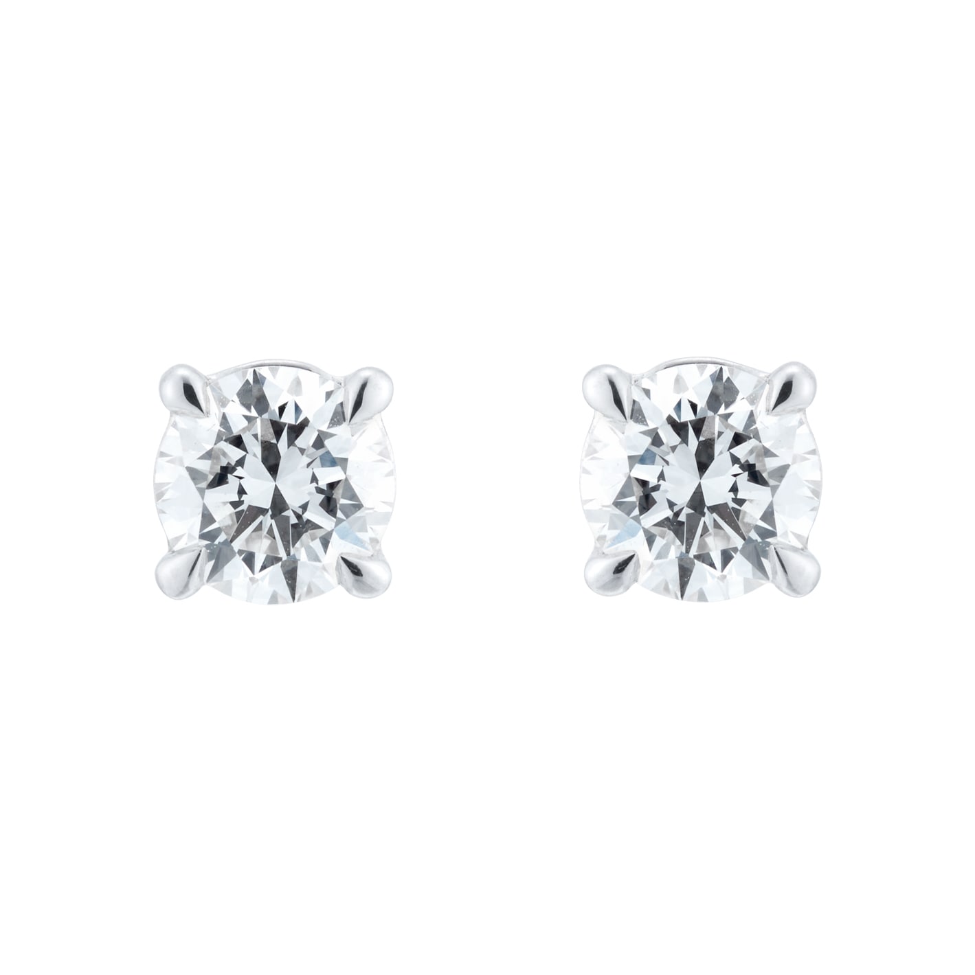 Goldsmiths 18ct White Gold 0.50cttw Diamond Stud Earrings