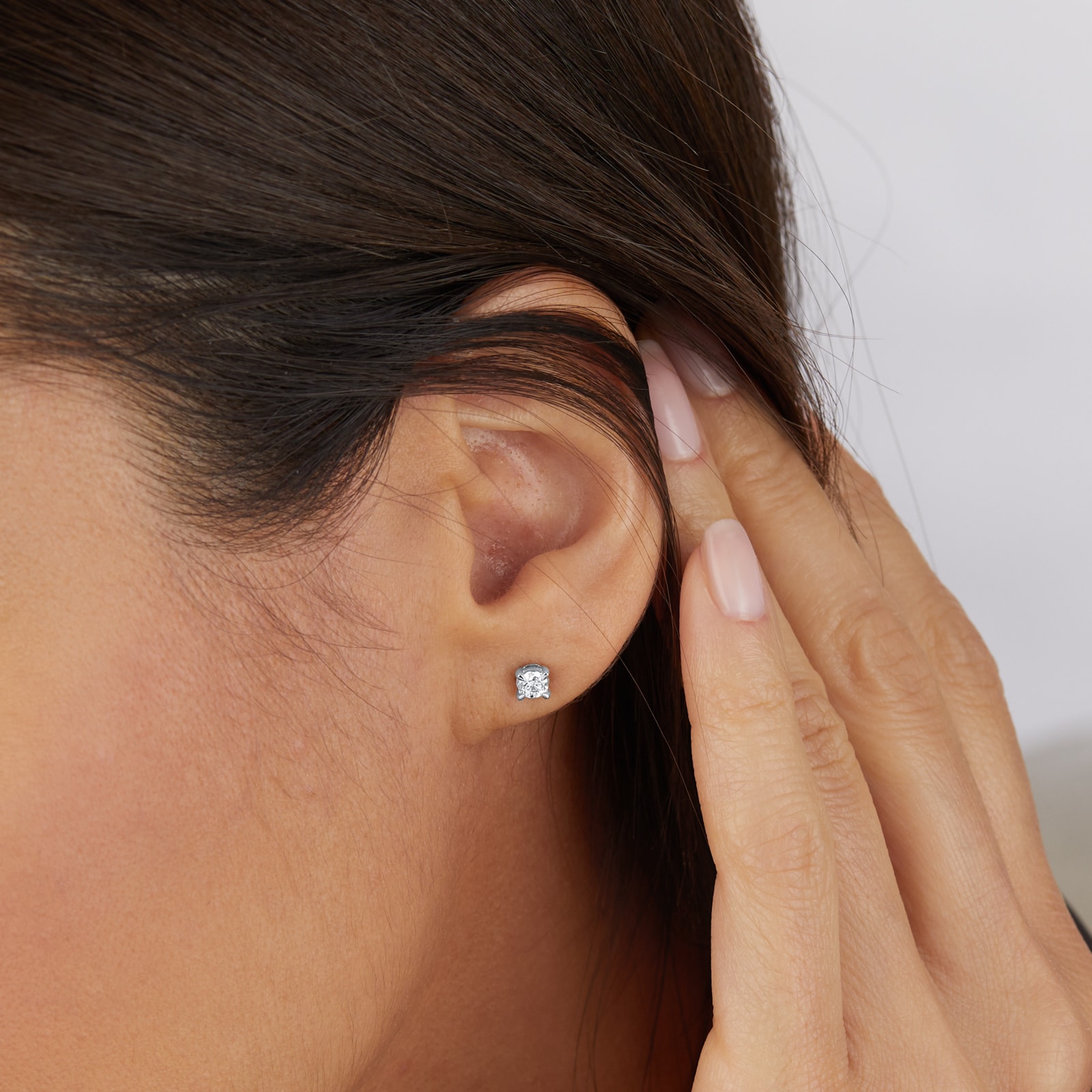 Goldsmiths 18ct White Gold 0.50cttw Diamond Stud Earrings