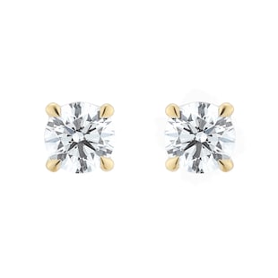 Goldsmiths 18ct Yellow Gold 1.00cttw Diamond Stud Earrings