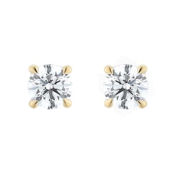 12153583 - 18ct Yellow Gold 1.00cttw Diamond Stud Earrings