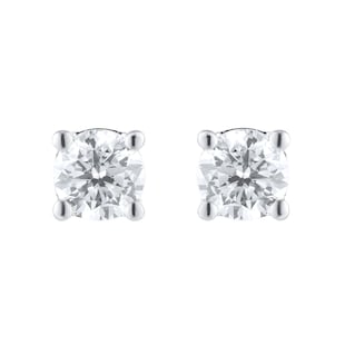 Goldsmiths 18ct White Gold 0.50cttw Solitaire Diamond Stud Earrings