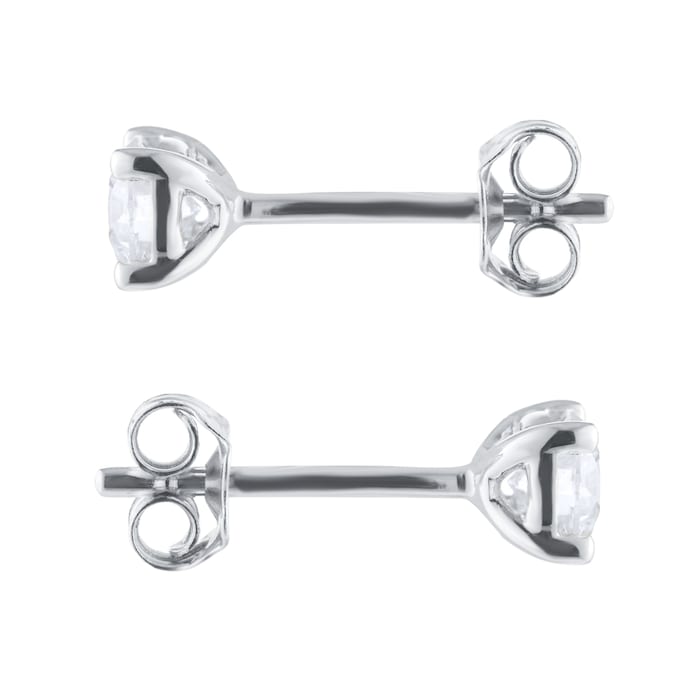 Goldsmiths 18ct White Gold 0.50cttw Solitaire Diamond Stud Earrings