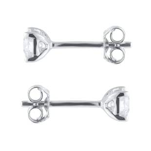 Goldsmiths 18ct White Gold 0.50cttw Solitaire Diamond Stud Earrings