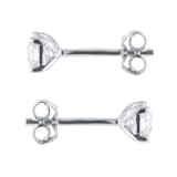 Goldsmiths 18ct White Gold 0.50cttw Solitaire Diamond Stud Earrings