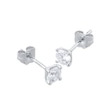 Goldsmiths 18ct White Gold 0.50cttw Solitaire Diamond Stud Earrings