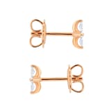 Goldsmiths 18ct Rose Gold 0.28cttw Marquise Cut Diamond Floral Stud Earrings