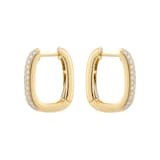Mappin & Webb 18ct Yellow Gold 0.71cttw Diamond Pave Hoop Earrings
