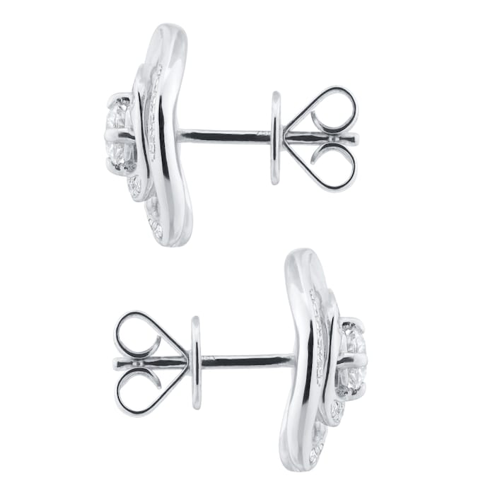 Mappin & Webb Limited Edition 18ct White Gold 0.51cttw Diamond Stud Earrings