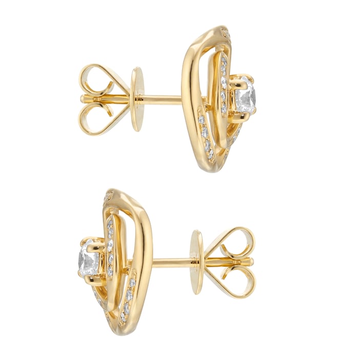 Mappin & Webb Limited Edition 18ct Yellow Gold 0.51cttw Diamond Stud Earrings