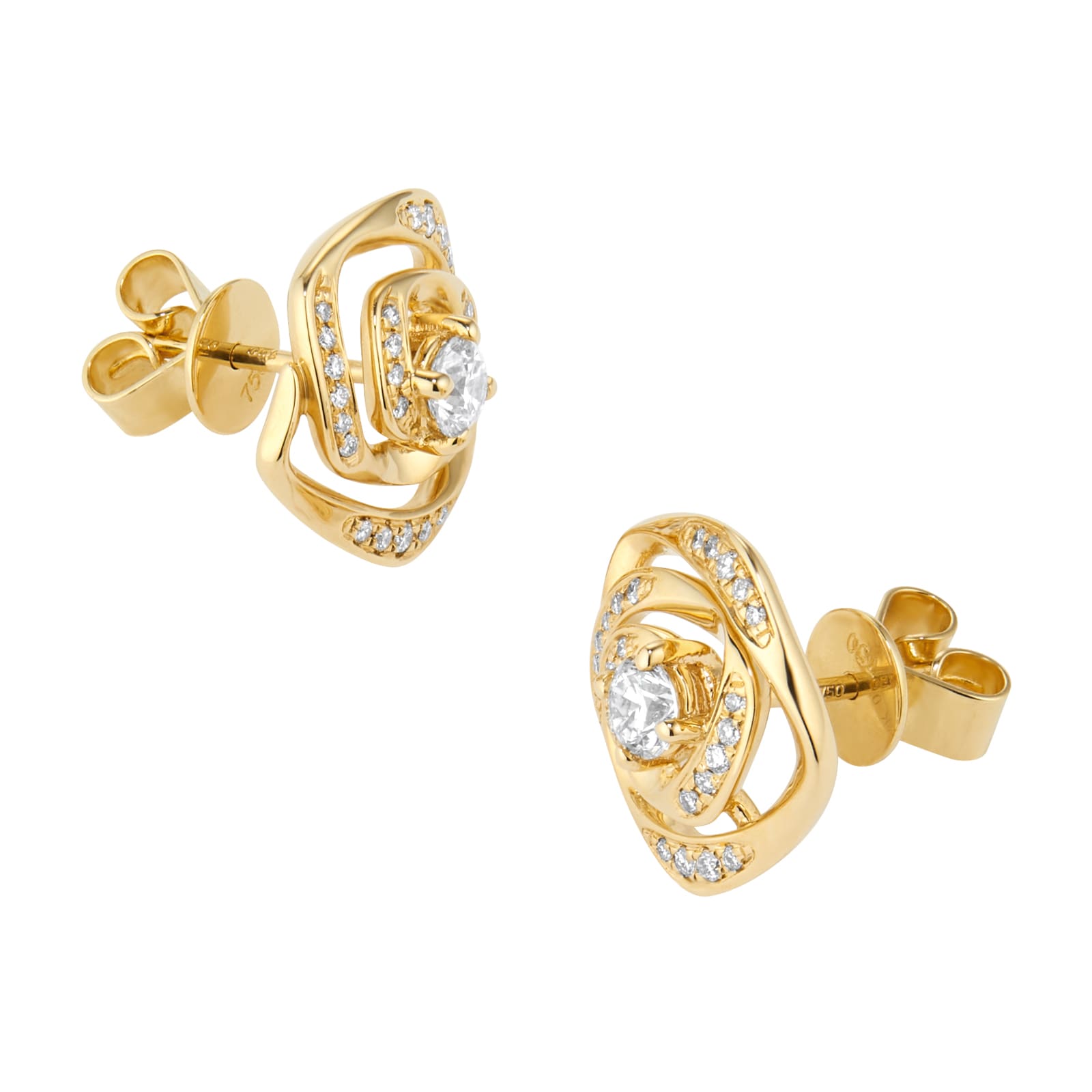 Mappin & Webb Limited Edition 18ct Yellow Gold 0.51cttw Diamond Stud Earrings Mappin & Webb Limited Edition 18ct Yellow Gold 0.51cttw Diamond Stud Earrings