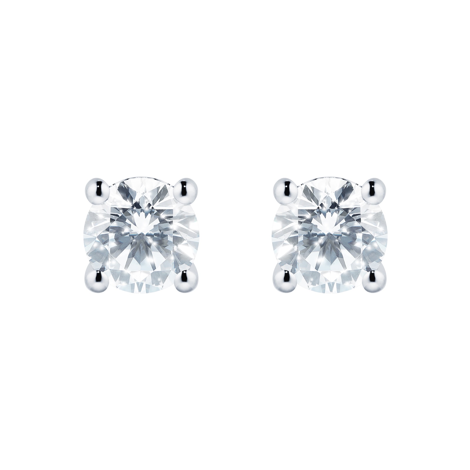 Mappin & Webb Libretto Platinum 1.00cttw Diamond Stud Earrings