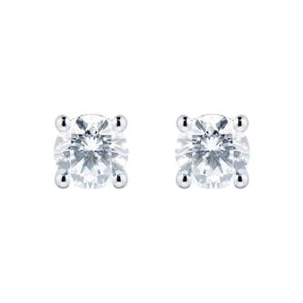 Mappin & Webb Libretto Platinum 1.00cttw Diamond Stud Earrings