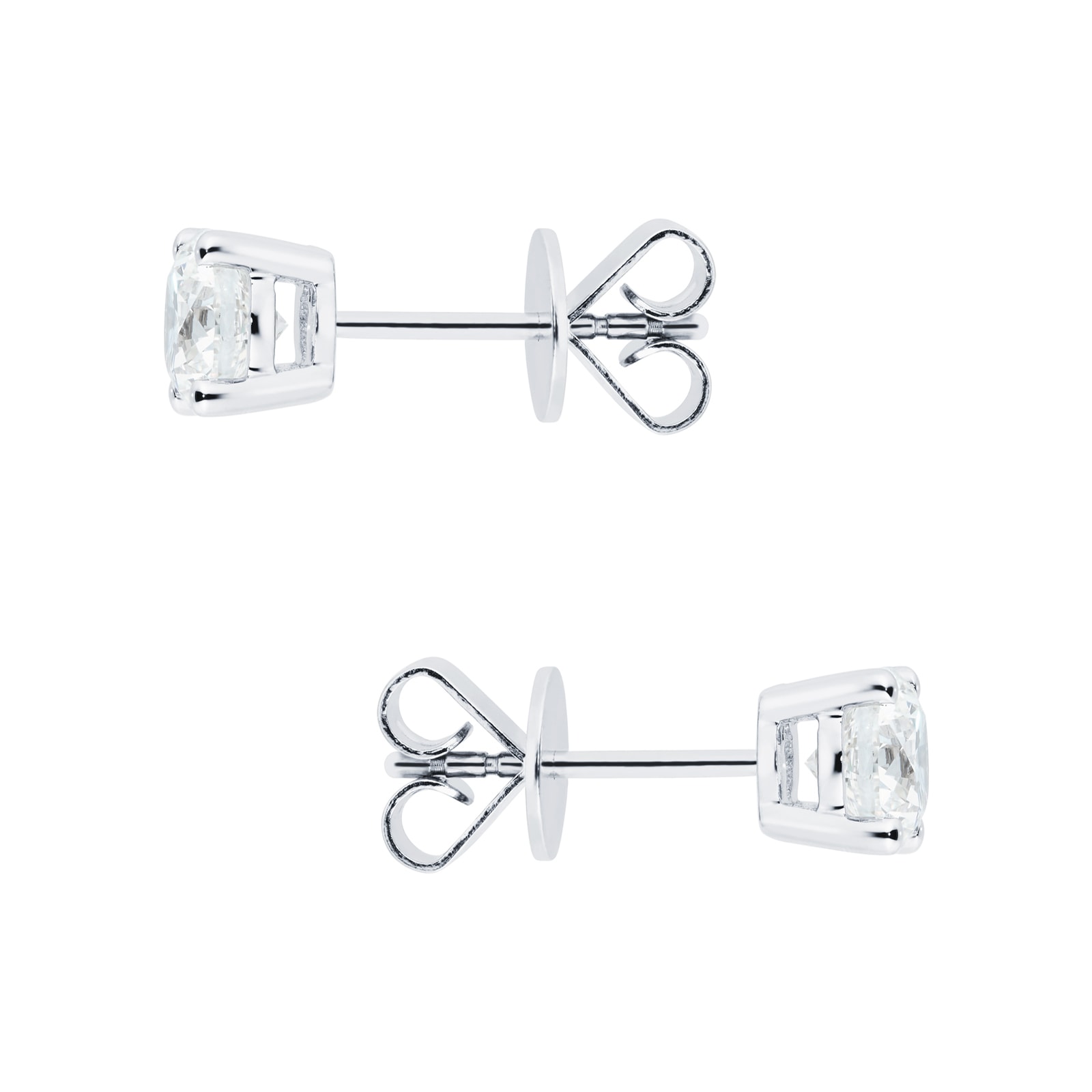 Mappin & Webb Libretto Platinum 1.00cttw Diamond Stud Earrings