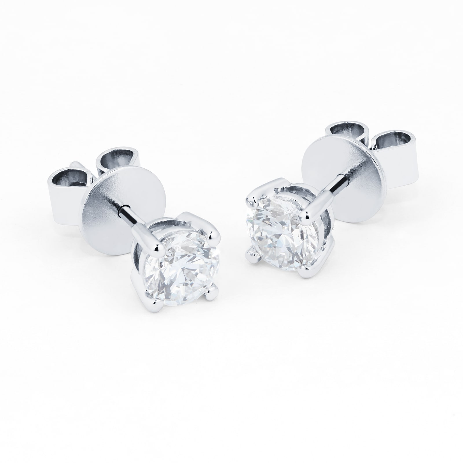 Mappin & Webb Libretto Platinum 1.00cttw Diamond Stud Earrings Mappin & Webb Libretto Platinum 1.00cttw Diamond Stud Earrings