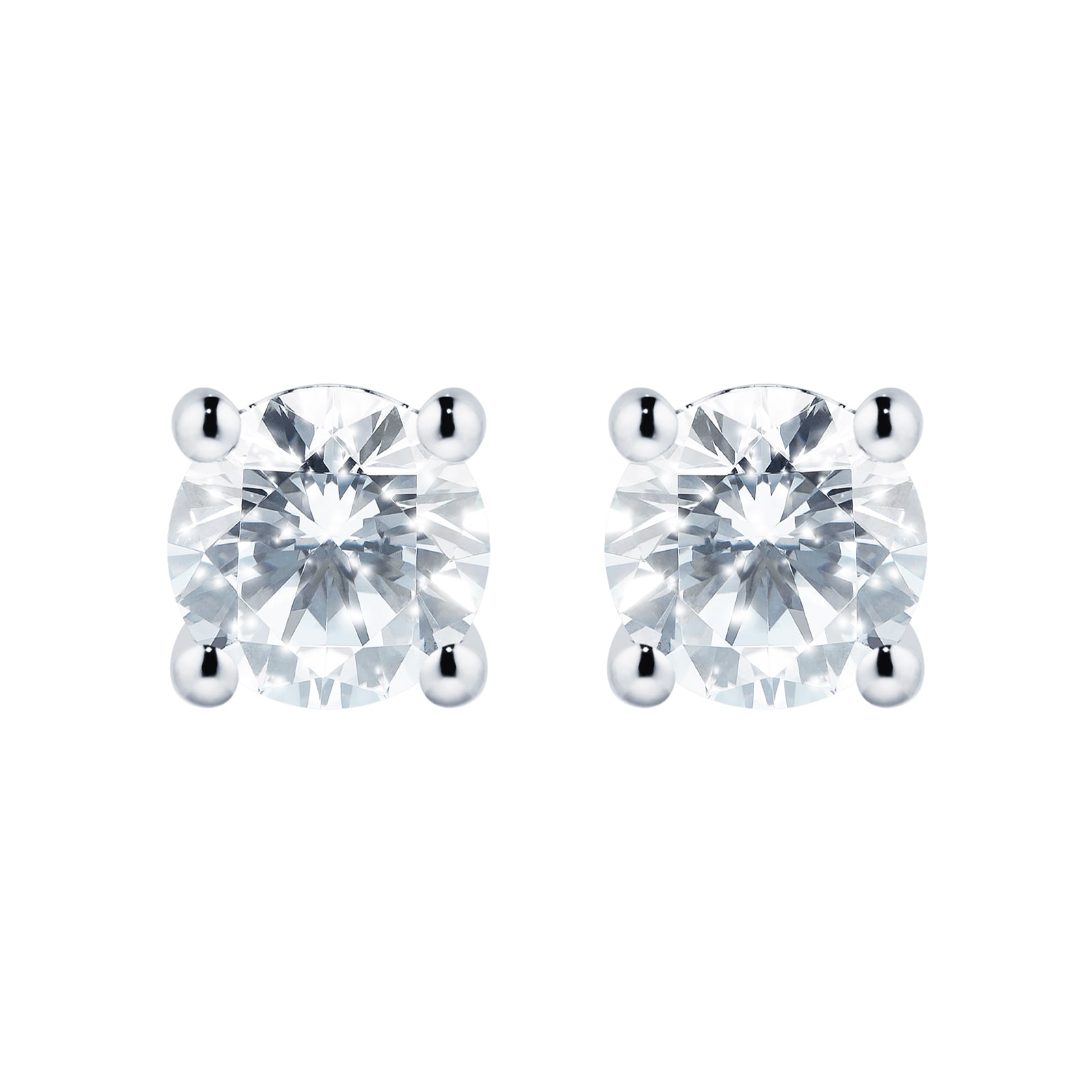 Mappin & Webb Libretto Platinum 1.50cttw Diamond Stud Earrings