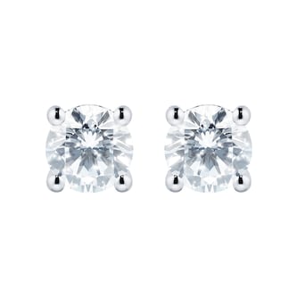 Mappin & Webb Libretto Platinum 1.50cttw Diamond Stud Earrings