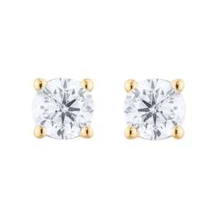 Mappin & Webb 18ct Yellow Gold 1.00cttw Diamond Stud Earrings