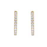 Mappin & Webb 18ct Yellow Gold 1.00cttw Diamond 20mm Hoop Earrings
