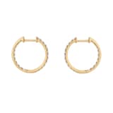 Mappin & Webb 18ct Yellow Gold 1.00cttw Diamond 20mm Hoop Earrings