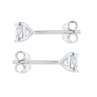 Goldsmiths 18ct White Gold 0.60cttw Brilliant Cut Diamond Solitaire Stud Earrings Goldsmiths 18ct White Gold 0.60cttw Brilliant Cut Diamond Solitaire Stud Earrings