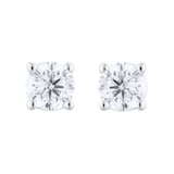 Best Luxury 
18ct White Gold 1.00cttw Brilliant Cut Diamond Solitaire Stud Earrings