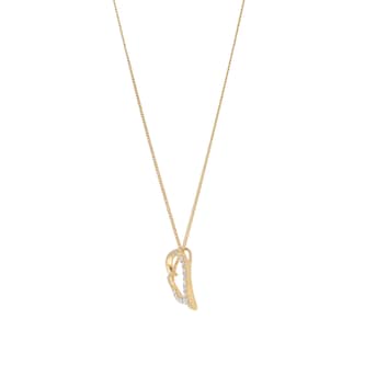 Goldsmiths 9ct Yellow Gold 0.10cttw Diamond Heart Pendant Goldsmiths 9ct Yellow Gold 0.10cttw Diamond Heart Pendant