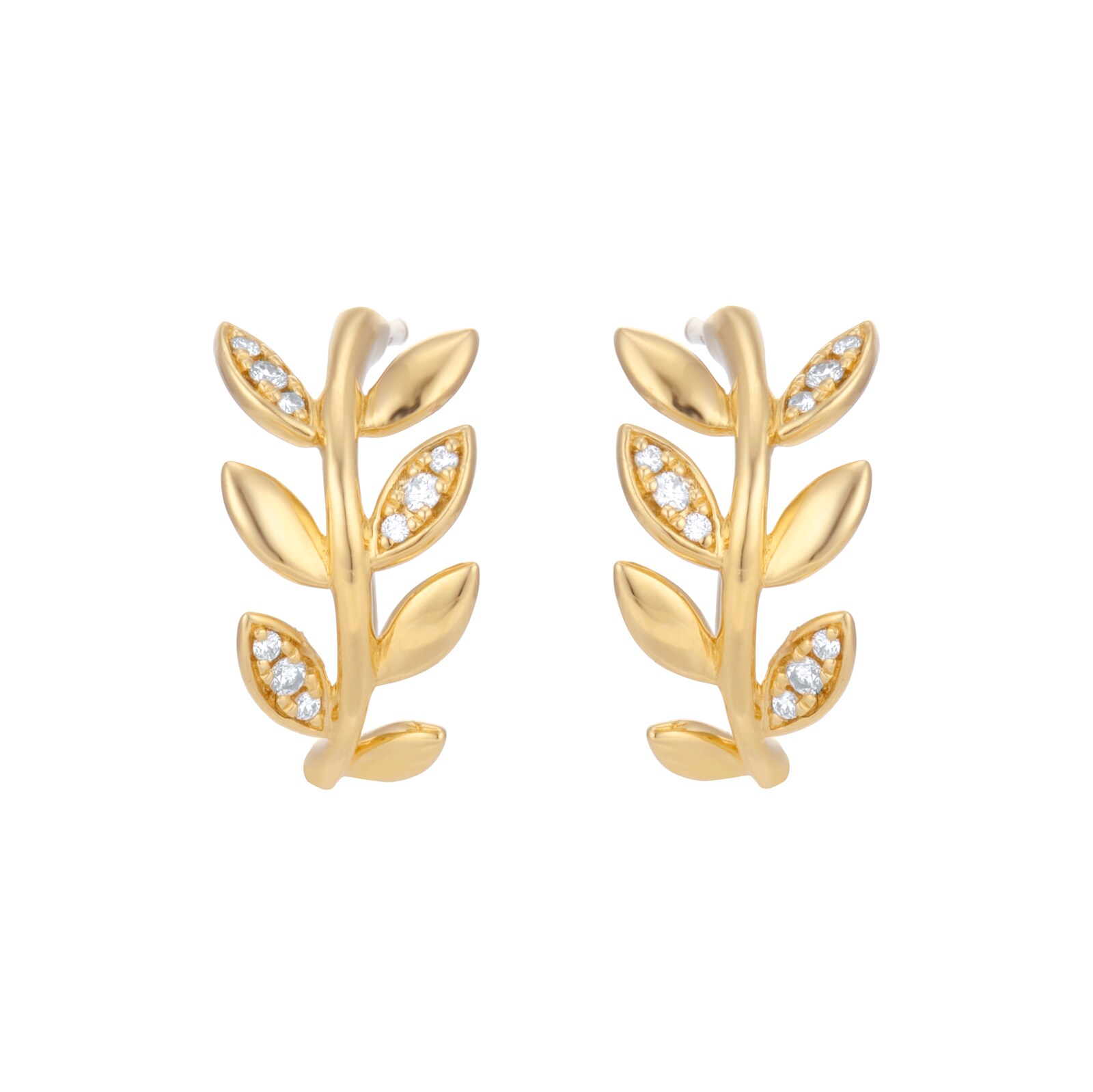 Mappin 
Webb Vinea 18ct Yellow Gold 0.09cttw Diamond Hoop Earrings