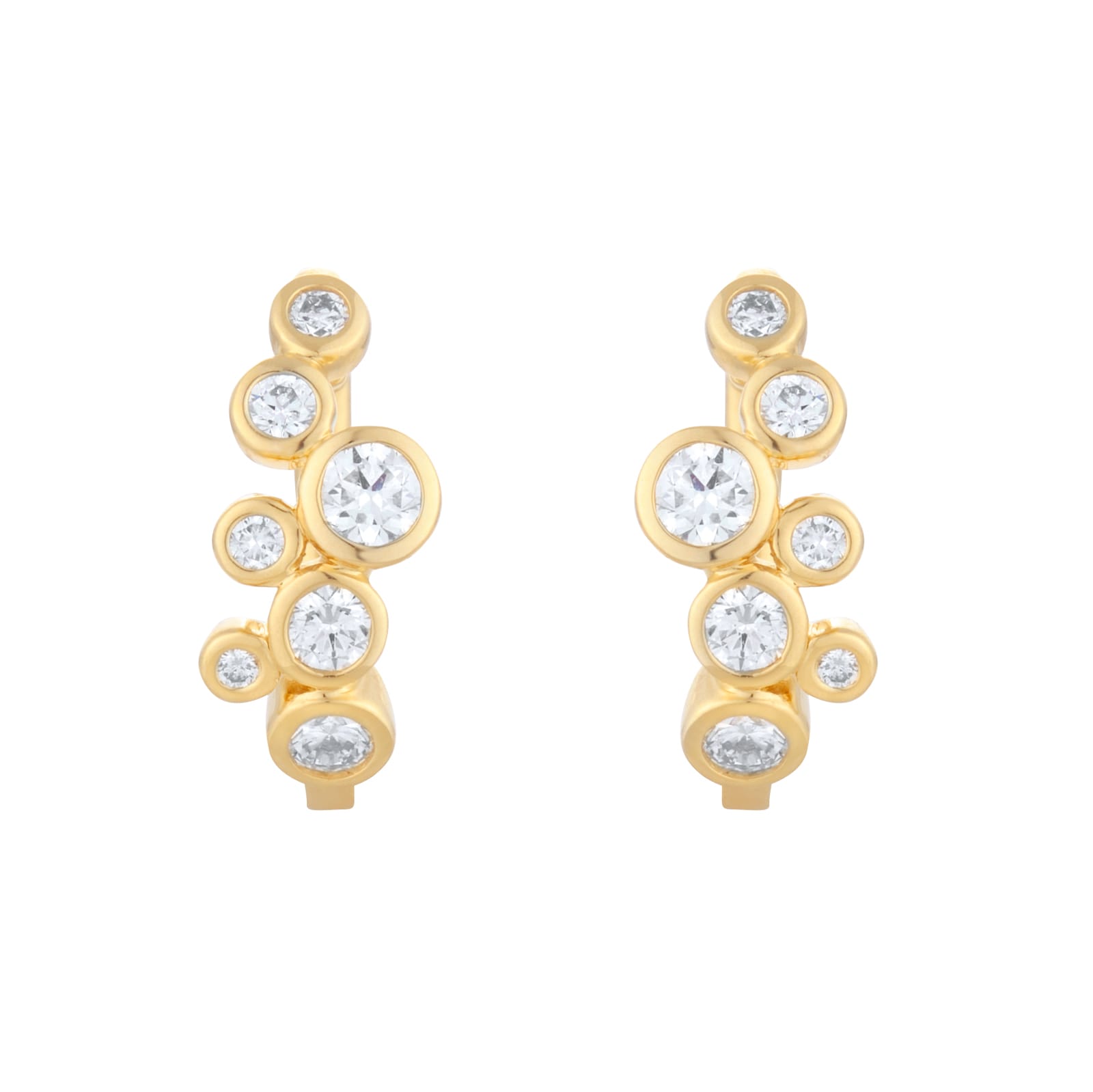 Mappin 
Webb Gossamer 18ct Yellow Gold 0.72cttw Diamond Hoop Earrings