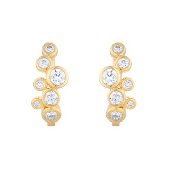 Mappin 
Webb Gossamer 18ct Yellow Gold 0.72cttw Diamond Hoop Earrings