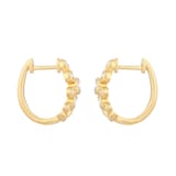 Mappin & Webb Gossamer 18ct Yellow Gold 0.72cttw Diamond Hoop Earrings