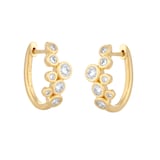Mappin & Webb Gossamer 18ct Yellow Gold 0.72cttw Diamond Hoop Earrings