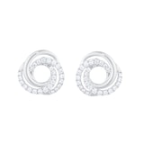 Mappin & Webb Fortune 18ct White Gold 0.34cttw Diamond Spiral Stud Earrings