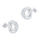 Mappin & Webb Fortune 18ct White Gold 0.34cttw Diamond Spiral Stud Earrings