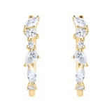 Mappin & Webb Riveret 18ct Yellow Gold 1.00cttw Mixed Cut Diamond Hoop Earrings